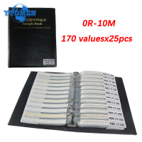 0805 SMD Resistor Book 1% 0R-10M 170 Types of Resistors 25 Pcs Each , SMD Chip Fixed Resistors Sampl