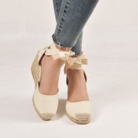 New Ankle strap wedges shoes for women 39s espadrille summer sandals comfortable heel ladies bohemi