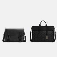 【COACH】蔻馳官方直營 經典Logo公事包-多款可選(C9875/C9873/C3747/CR271/CR270/CE440/CE439)