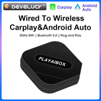2024 Universal Car Box CarPlay Android Auto Dongle Wired To Wireless For BMW Audi Toyota Mazda Nissan Kia Ford Opel Skoda VW IOS