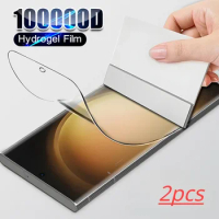 2Pcs Matte/HD/Anti Blue-Ray Hydrogel Film For Samsung S24 S23 S22 S21 S20 Ultra Plus Fe 4G Screen Protector A54 A53 A34 5G