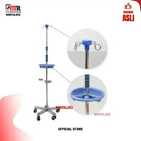 Tiang Infus Premium A Stainless Steel Kaki 5 ( Komplit ) JUARA ONEHEALTH JUARA