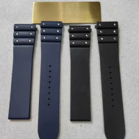 AAA 21MM Fluororubber Strap For Cartier New Santos Watch Band Quick Release Waterproof Bracelet