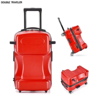 kids travel suitcase on wheels,trolley luggage bag,children's rolling luggage,Trojan trunk,can ride it sitting trolley case,toy