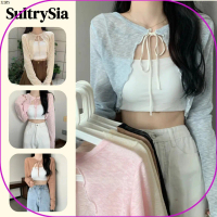 Có hàng sultrysia Áo Khoác Cardigan Len Dệt Kim Mỏng,Áo Khoác Cardigan Len Lưới Đan Thời Trang Nữ -Q
