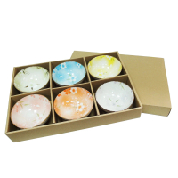 日式釉下彩碗-12cm-6入組-櫻花款x2組(瓷碗)