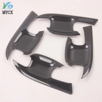 2020 2021 Carbon Fiber Strips For Ford Escape/Kuga Accessories Chrome Door Handle Bowl Trim For Ford Escape/Kuga