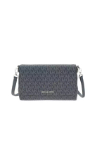 Michael Kors Medium Signature Logo Convertible Crossbody Bag In Navy 35R4STTC6B