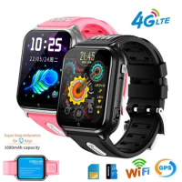 H1/W5 4G GPS Wifi Location Student/Kids Smart Watch Phone Android 9.0 System google App Install Bluetooth Smartwatch 4G SIM Card