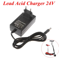 EU Standard 24V Lead Acid Battery Charger Electric Bike Scooter E-scooter Charge Adapter DC27.6V 500mA With 5.5*2.1mm DC Output