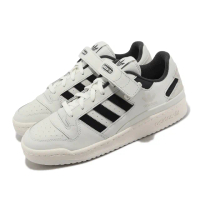 【adidas 愛迪達】休閒鞋 Forum Low 男鞋 女鞋 白 黑 皮革 魔鬼氈 復古 愛迪達(IE7217)