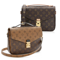 【Louis Vuitton 路易威登】M44875/M44876 經典Pochette M☆tis Monogram帆布手提斜背郵差包(款式任選)