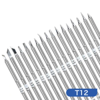 T12 Electric Soldering Iron Tips Kit T12-K B2 BC2 C4 ILS JL02 D24 for Hakko FX951 FX-952 STC AND STM32 OLED Soldering Station