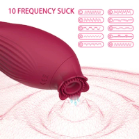 Clit Sucker Clitoris Stimulator Nipple Clitoris Massager Female Licking Tongue Sucking Vibrator Adult Sex Toys for Woman