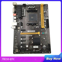 TB350-BTC For BIOSTAR PC Desktop Motherboard 6PCIE DDR4 AM4 32GB SATA3