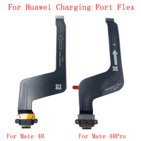 USB Charging Port Connector Board Parts Flex For Huawei Mate 40 40 Pro Charging Connector Flex Cable Replacement Parts