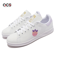 Adidas 休閒鞋 Stan Smith W 女鞋 白 淡紫 三葉草 標誌 Originals Logo 史密斯 GZ8142