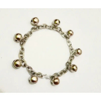 Gelang kaki bayi kerincing baja putih 0-2 tahun