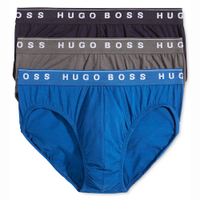 Hugo Boss 男合身三角內褲3件裝(黑/灰色/藍色)