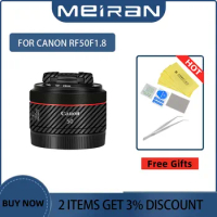 For Canon RF50mm F1.8 STM 50mmF1.8 50F1.8 Camera Cover Film Decal Camera Lens Protection Skin Wrap Film Decal Anti-Scratch