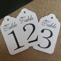 50PCS Table Number Tags Seat Placement Cards (my MEDIUM tag) 1 3/8" x 2 1/2"
