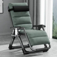 Multi-function Elderly Recliner Chair Nap Folding Balcony Recliner Armchair Thickened Backrest Individual Recliner Armchai