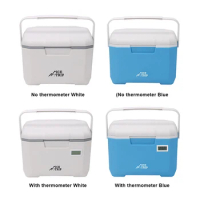 6L Portable Cool Box Mini Refrigerator Multifunction Large Capacity Insulated Freezer with Thermometer for Work Travel
