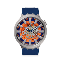 Swatch BIG BOLD IRONY 系列手錶 ORANGE IN THE WORKS (47mm) 男錶 女錶 瑞士錶 錶