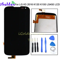 4.5" Black For LG K3 2016 K120 K100 LS450 LCD Display Monitor Panel Touch Screen with Digitizer Full Glass Assembly Parts