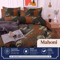 Sprei INap Batik Ukuran Double King 180x200 - 120x200 - 90x200 T20 SET Mahoni - 180