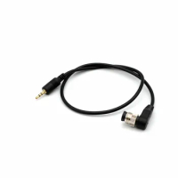 DC0 2.5mm TRS Shutter Release Cable With 90 Degree Plug Remote Control Cable Replace for Nikon D810/D810/D800/D5/D4/D3/D2/D1