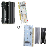 Bộ chuyển đổiMNVME sang PCIE 4.0 X16, thẻ mở rộng pcie x16 Gen4 với vỏ tản nhiệt nhôm, cho 980 PRO, 