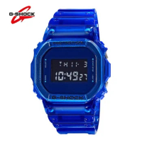 G-SHOCK DW-5600 Series Men's Watch Small Block New Waterproof Shock Absorbing Date Sports Leisure Fashion Blue Watch