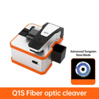 High-Precision Q1S Fully Automatic Electric Fiber Optic Cleaver Rechargeable Optic Cable Cutter Ftth Optical Fiber Cleaver