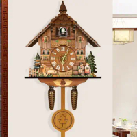 Cuckoo Wall Clock Pendulum Art Ornamental Gift Decor NorthernVintage Decor Living Room Decoration Giff