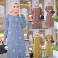 Gamis rayon busui friendly viral kekinian