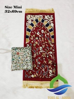 Rawdah Mini/Sajadah Rawdah Kecil/Sajadah Raudah kepala/Raudah Muka - original madinah Merah