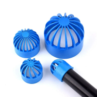 Round PVC Connector Fittings Fish Tank Filter Pipe Gutter Guard Mesh Breathable Cap Water Tank Hood 