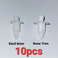 Kancing Klip Rivet Body Motor Nmax CBR Ninja PCX Aerox ADV Warna Putih Paketan 10pcs