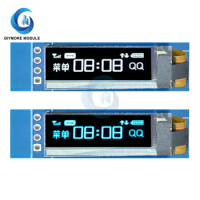 0.91" Inch OLED Display Module 128*32 Blue/White Color Controller IIC I2C Interface 4 Pin 3.3V/5V For Arduino
