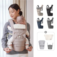 【hugpapa】揹巾澎派組 DIAL-FIT PRO 韓國透氣減壓背帶 新生兒腰凳背巾(含坐墊+前口水巾+睡罩/4色)
