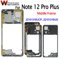 6.67"For Xiaomi Redmi Note 12 Pro Plus Middle Frame Faceplate Housing Case Replacement Parts For Redmi Note 12 Pro+ Middle Frame