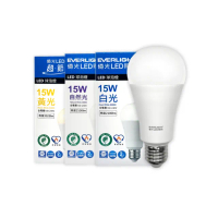 【Everlight 億光】10入組 LED燈泡 15W 全電壓 E27 球泡燈 環保標章 節能標章(2025年最新款)