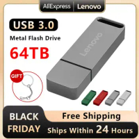Lenovo 32TB 16TB USB Flash Drives USB 3.0 Metal Pen Drive 8TB OTG High Speed Pendrive 64TB Portable Ssd 4tb Usb Memories For PC