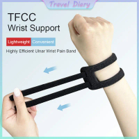 รั้งข้อมือรองรับแบบปรับได้, บางและนุ่ม, สายรัดข้อมือกีฬา, เหมาะสำหรับโยคะ TFCC, วงแก้ไข Ulnar, แบดมิ