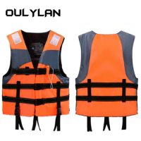 Oulylan Adults/Kid Life Jackets Water Sport Kayak Ski Buoyancy With Whistle Sailing Boating Swimming Surfing Safety Life Jacket