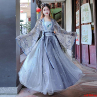 New costume Hanfu Super Princess Canghai Fu Flower God Fu Waist Under Skirt Student Daily Domineering Antique Package Postage New Ancient Costume Hanfu Super Fairy Sea Fu Flower God Fu Waist-High Ruqun Student Daily Domineering Antiquity Ba
