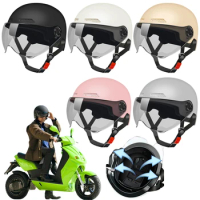 Electric Bike Helmet Cycling Safety Helmet Adjustable Lightweight Bicycle Helmet Breathable Cycling Accessories