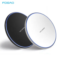 15W Wireless Charger For iPhone 12 11 X XS Max XR 8 Plus QC 3.0 Fast Charging Station For Samsung S20 S10 S9 Galaxy Note 10 9