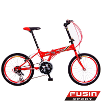 FUSIN-F101 新騎生活 20吋21速摺疊自行車-完整組裝